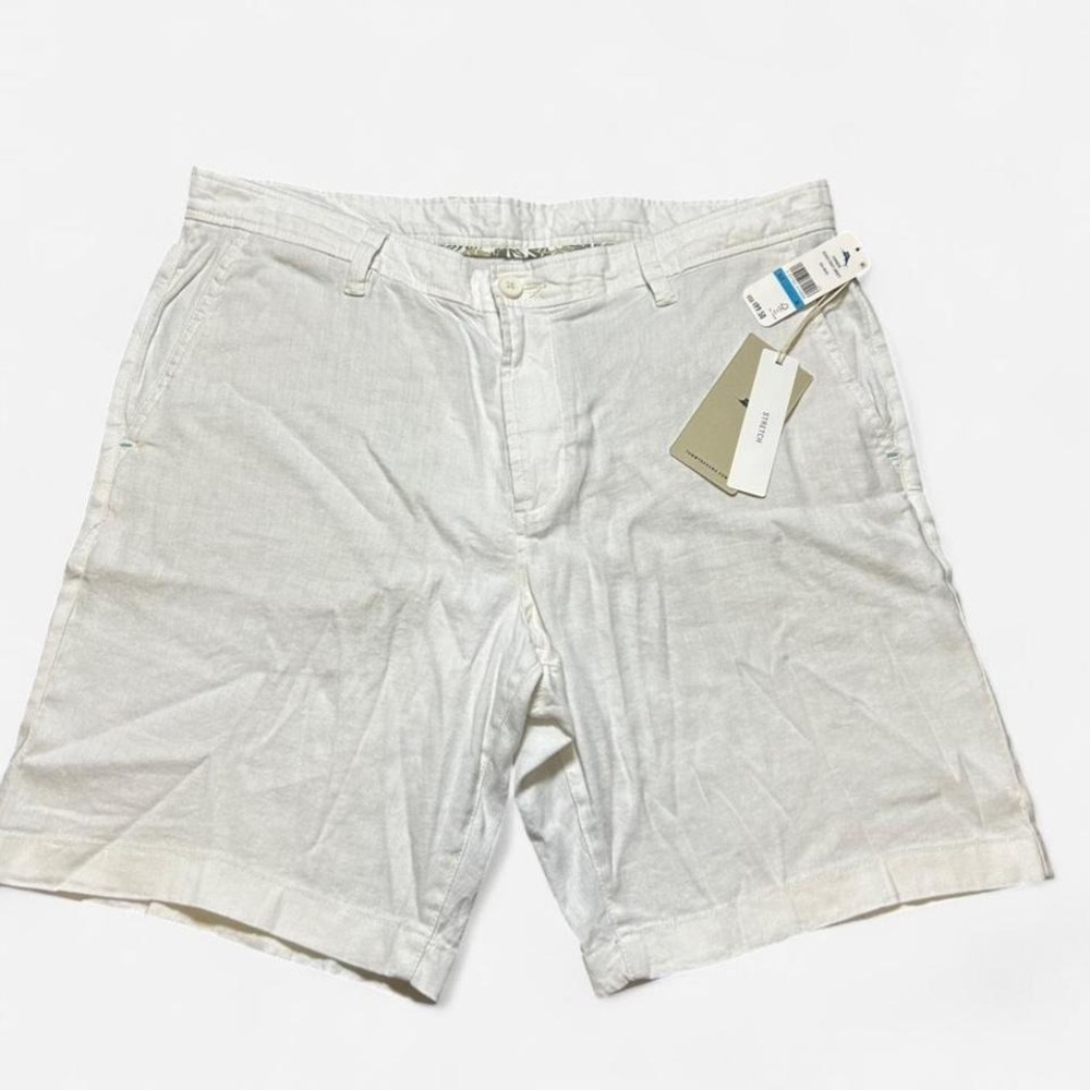 Tommy Bahama NWT Beach Coast Linen Shorts White Size 36
